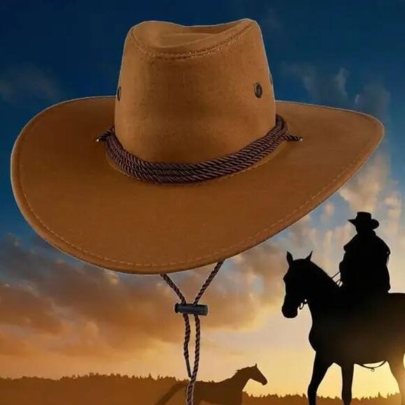 Other - COWBOY HAT in Light Coffee